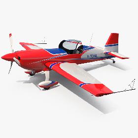 3D Aerobatic Monoplane Extra EA-300 Rigged
